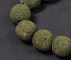 Lawa wulkaniczna zielona kulka fi 20 mm Sznur
